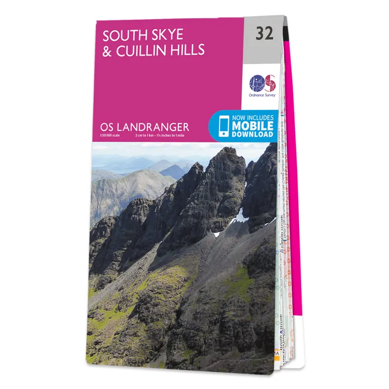 OS Landranger Map 32 - South Skye and Cuillin Hills